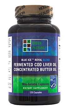 8. Green Pasture Blue Ice Royal Butter Oil/Fermented Cod Liver Oil Blend